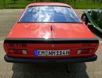 Opel GT/E, Heckansicht, Oldtimertreff Oberwinden, Juni 2015