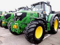 JohnDeere-6105M, Nennleistung:77kW; max. Drehmoment 474Nm; anlässlich der Landwirtschaftsmesse in Ried; 150914
