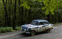 Moskwitsch 407 Rallyewagen, gesehen auf dem 49-ten Mecsek Rallye, Oktober 2015.