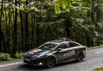 Toyota Avensis als Safety car, gesehen auf dem 49-ten Mecsek Rallye, Oktober 2015.