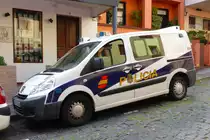 Peugeot als Polizeifahrzeug auf La Palma, Januar 2016
