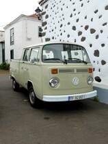 VW T2 als Doppelkabiner mit Ladepritsche, gesehen auf La Palma im Januar 2016 
