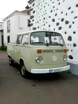 VW T2 als Doppelkabiner mit Ladepritsche, gesehen auf La Palma im Januar 2016 