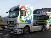 Mercedes-Benz Actros im Hafen von Mertert (Lux.), 27.12.2015
