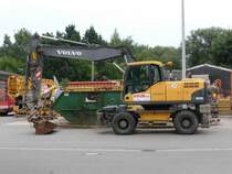 Volvo EW 180C am 16.08.2015 in Konz-Könen