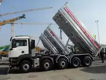 MAN TGS 37.480 auf einer Baumaschinenmesse in Bern am 18.03.2009