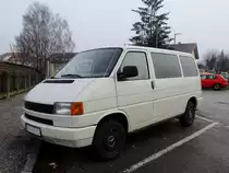 VW-T4 tourt mit Mercedesfelgen durch die Lande; 160110