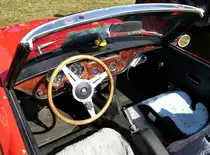 Triumph Spitfire MK4, Blick in den Innenraum, Traktorentreffen Deilingen, Juli 2015