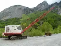 Ruston Bucyrus 30-RB aufgenommen am 12.05.2013 auf einer Fahrt durch die Schweiz