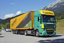 DAF XF am 11.09.2015 im Kaisergebirge kurz vor Ellmau.