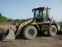 Caterpillar 914G am 10.04.2011 in der Nähe von Stadtbredimus (Lux.)