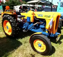 Fiat 312R, der Ackerschlepper wurde gebaut von 1958-64, 4-Zyl.Diesel mit 1901ccm und 30PS, Glottert�ler Schleppertreffen, Aug.2015