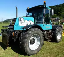 JCB Fastrac turbo, schwerer Allradschlepper aus Gro�britannien f�r den Einsatz in der Landwirtschaft und im Transportgewerbe, Vmax.�ber 60Km/h, Glottert�ler Schleppertreffen, Aug.2015