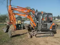 Hitachi Zaxis ZX 35 am 10.04.2009 in Wittlich