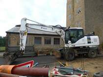 Komatsu PW 180-7 am 06.07.2014 in Wecker (Lux.)