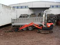 Kubota K 008-3 am 13.02.2011 bei Pellingen