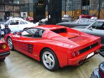 Profilansicht eines Ferrari F 512 M. 1994 - 1996. Classic Remise Düsseldorf am 30.01.2016.