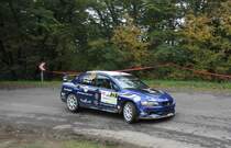 Mitsubishi Lancer EVO IX. Foto: Mecsek Rallye, Herbst 2015.