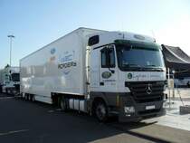 Mercedes-Benz Actros 1844 im Servicepark der Deutschland-Rallye, 20.08.2011