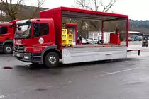 Mercedes Atego 1229 Getränkelaster der Brauerei Falter in Regen. 05.02.2016