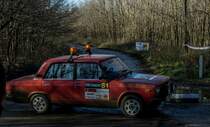 Lada 2107 auf dem Rallye Sprint Gala am 27.12.2015.