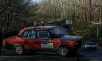 Lada 2107 auf dem Rallye Sprint Gala am 27.12.2015.