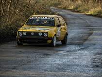 VW Golf II auf dem Rallye Sprint Gala am 27.12.2015.