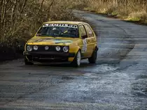 VW Golf II auf dem Rallye Sprint Gala am 27.12.2015.