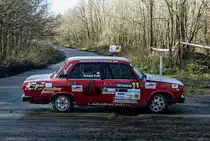 Lada 2107 auf dem Rallye Sprint Gala am 27.12.2015.