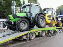 DEUTZ 5090.4D verladen als Messegut; 150914