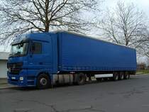 Mercedes-Benz Actros 1841 abgestellt in Wittlich, 04.02.2007