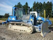 Komatsu D 61 EX-15 eingesetzt beim Ausbau der A1 (23.08.2009)