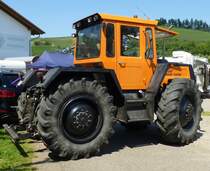 MB trac 1600 turbo, Heckansicht, schwerer allradgetriebener Schlepper, Schleppertreffen Bottenau, Juni 2015