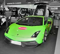 Lambrgini Gallaro mit Colorkey hervor gehoben. Aufnahme am 6.12.2012 bei der Motorshow Essen