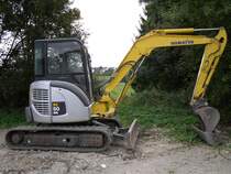 Komatsu PC 50 MR-2 am 04.10.2009 in der Nähe von Grevenmacher (Lux.)