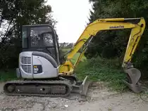 Komatsu PC 50 MR-2 am 04.10.2009 in der Nähe von Grevenmacher (Lux.)