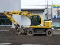 Komatsu PW 130 ES-6 active am 04.02.2007 in Wittlich