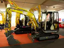 Kubota KX 101-3 auf einer Baumaschinenmesse in Bern am 18.03.2009