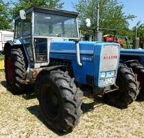 Eicher 3105, schwerer Allradschlepper mit 4-Zyl.Diesel, 5890ccm und 105PS, wurde gebaut von 1977-82, Schleppertreffen Bottenau, Juni 2015
