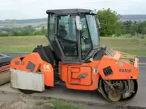 Hamm HD 75 wurde eingesetzt bei Arbeiten an der Bundesstraße zwischen Bitburg und Wolsfeld, 22.08.2010