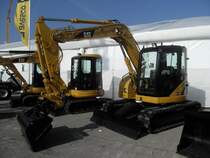 Caterpillar 308C auf einer Baumaschinenmesse in Bern am 18.03.2009