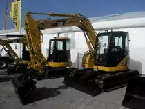 Caterpillar 308C auf einer Baumaschinenmesse in Bern am 18.03.2009