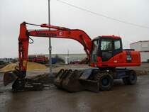 Komatsu PW 160 ES-7 in der Nähe von Luxembourg, 08.03.2009