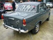 Heckansicht einer Alfa Romeo Giulietta ti Berlina, wie sie ab 1958 bis zum Produktionsende 1964 gebaut wurde. Classic Remise Düsseldorf am 21.02.2016.