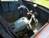 Moto Guzzi, Blick in die Fahrerkabine, Schleppertreffen Freiamt, Juni 2015