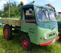 Mulag D22, luftgekhlter Dieselmotor mit 1020ccm und 22PS, Vmax.30Km/h, wurde gebaut von 1959-62, Schleppertreffen Freiamt, Juni 2015