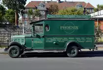 Asquith Lieferwagen als Werbeträger für Phoenix-Pharmahandel in Euskirchen 03.10.2015