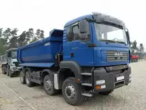 MAN TGA 35.440 am 12.04.2009 in der Nähe von Findel (Lux.)