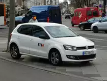 RNV VW Polo am 25.02.16 in Heidelberg