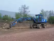 Zeppelin ZM 13 auf einer Baustelle in der Nähe von Trier-Ehrang, 22.04.2006